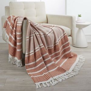 Garcelle Beauvais Cirrus Supersoft Organic Cotton Throw 50x60